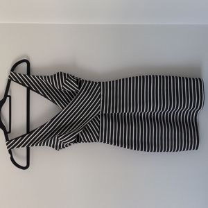 Black & White Striped Mini Dress